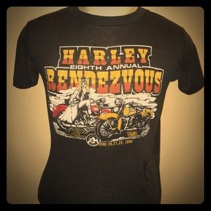 Harley eighth annual Rendezvous motorcycle shirt